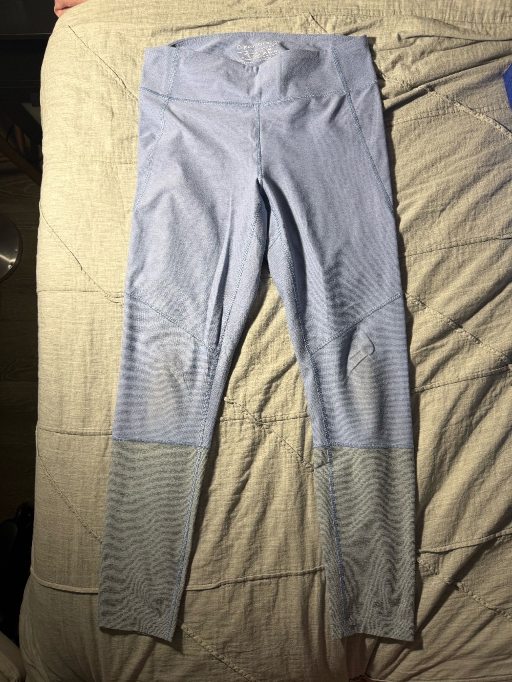 Outdoor Voice Legging: Light Blue Colorblock